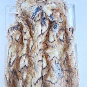 Faux fur vest